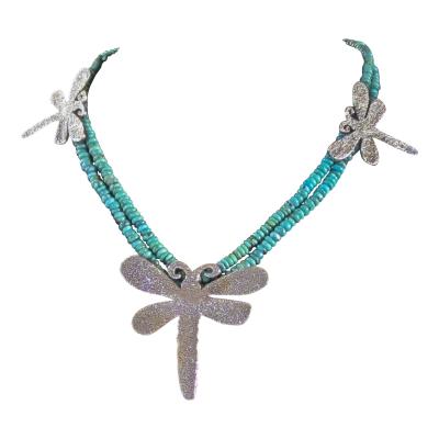 Melanie A Yazzie Dragon Fly Necklace