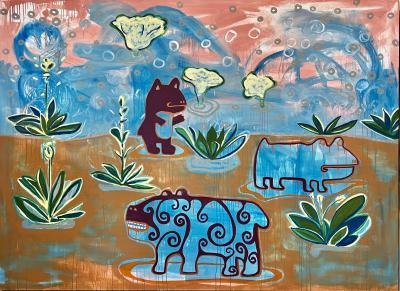 Melanie A Yazzie Monsoon in Tucson