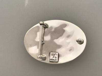 Melanie A Yazzie Swimmer Turtle Belt Buckle