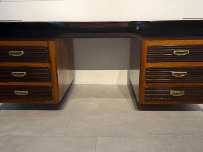 Melchiorre Bega Italian Modern Rosewood and Mahogany Desk 1950s Melchiorre Bega