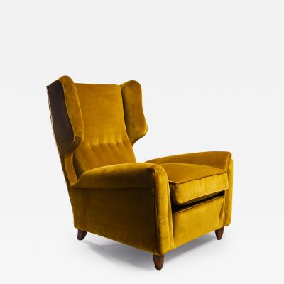 Melchiorre Bega Italian wingback chair of the 1950s attributed to Melchiorre Bega 
