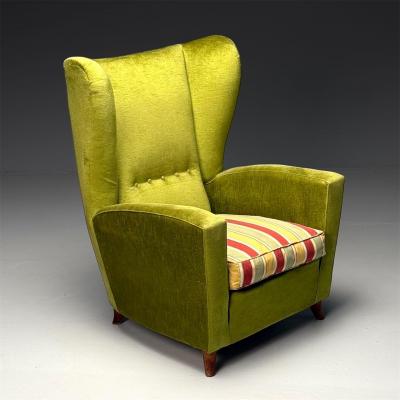 Melchiorre Bega Melchiorre Bega Attr Italian Mid Century Modern Oversized Lounge Chair 1950s