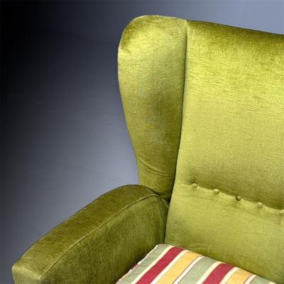 Melchiorre Bega Melchiorre Bega Attr Italian Mid Century Modern Oversized Lounge Chair 1950s