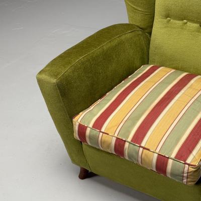 Melchiorre Bega Melchiorre Bega Attr Italian Mid Century Modern Oversized Lounge Chair 1950s