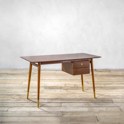 Melchiorre Bega Melchiorre Bega Desk with wooden structure drawers Brass details