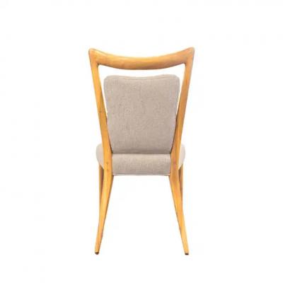 Melchiorre Bega Melchiorre Bega Set of 6 European Cherry Wood Dining Chairs 1950s