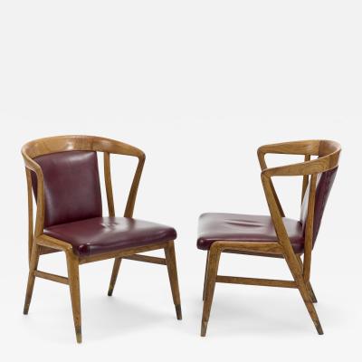 Melchiorre Bega Pair of Small Armchairs by Melchiorre Bega