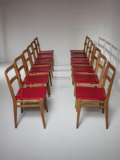 Melchiorre Bega Set of 12 Chairs Model 103 by Melchiorre Bega for Cassina