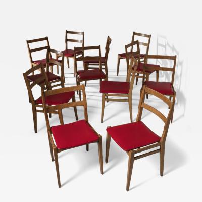 Melchiorre Bega Set of 12 Chairs Model 103 by Melchiorre Bega for Cassina