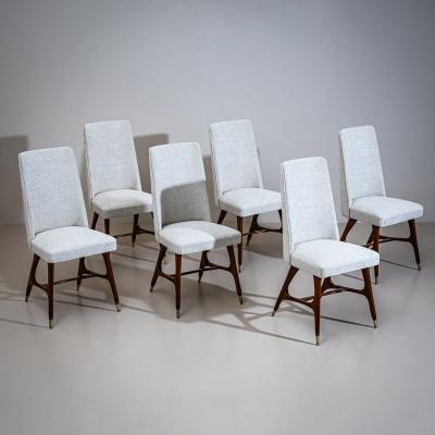 Melchiorre Bega Set of Six Side Chairs attributed to Melchiorre Bega 1898 1976 Italy 1950s