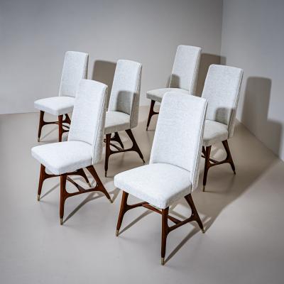 Melchiorre Bega Set of Six Side Chairs attributed to Melchiorre Bega 1898 1976 Italy 1950s