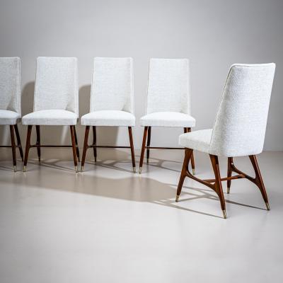 Melchiorre Bega Set of Six Side Chairs attributed to Melchiorre Bega 1898 1976 Italy 1950s