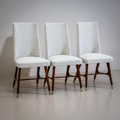 Melchiorre Bega Set of Six Side Chairs attributed to Melchiorre Bega 1898 1976 Italy 1950s