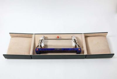 Mellerio Paris A Large Silver Lapis Lazuli Coral and Hardstone Picture Frame