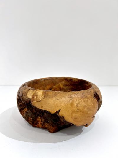 Melvin Lindquist Maple Burl Wood Bowl Attributed to Mel Lindquist