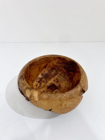 Melvin Lindquist Maple Burl Wood Bowl Attributed to Mel Lindquist