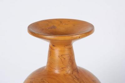 Melvin Lindquist Spalted Magnolia Turned Vase Signed and Dated