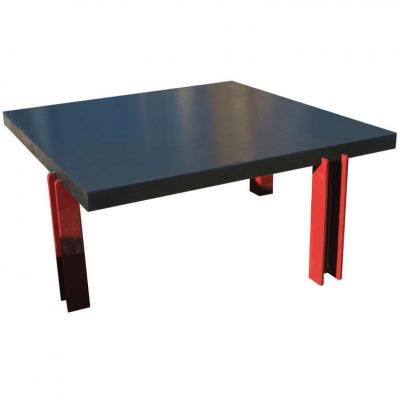 Memphis Style Ebonized Coffee Table