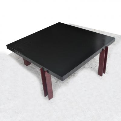 Memphis Style Ebonized Coffee Table