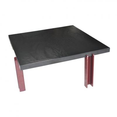 Memphis Style Ebonized Coffee Table