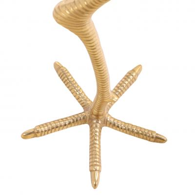 Meret Oppenheim Surreal Brass Bird Leg Drinks Table in the Manner of Meret Oppenheim 