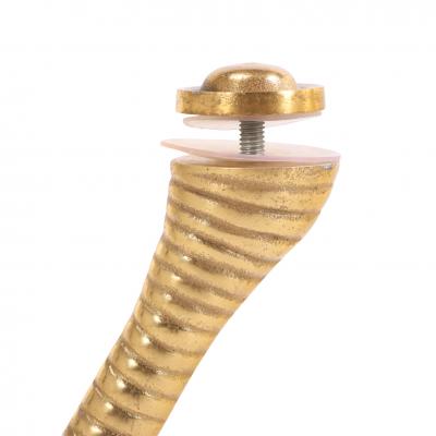 Meret Oppenheim Surreal Brass Bird Leg Drinks Table in the Manner of Meret Oppenheim 