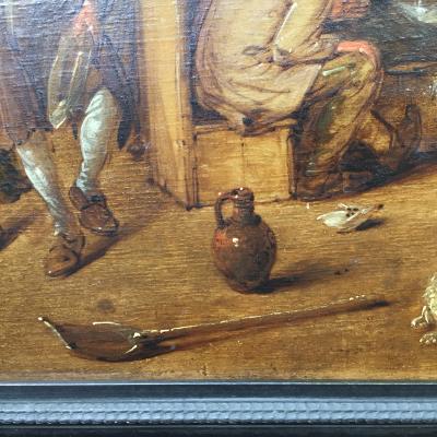 Merry Inn Scene Jan Molenaer 17th century Old Master Painting 