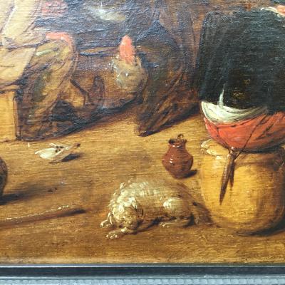 Merry Inn Scene Jan Molenaer 17th century Old Master Painting 