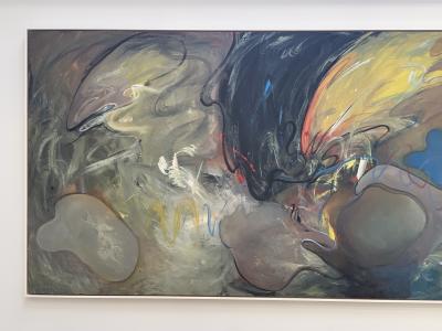 Merton D Simpson Large Abstract Painting by Merton D Simpson