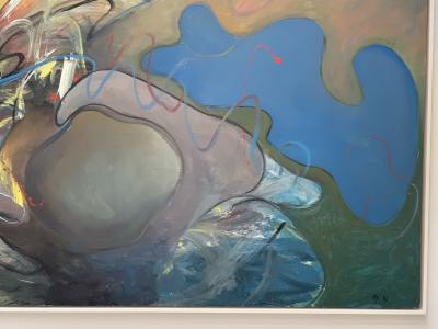 Merton D Simpson Large Abstract Painting by Merton D Simpson