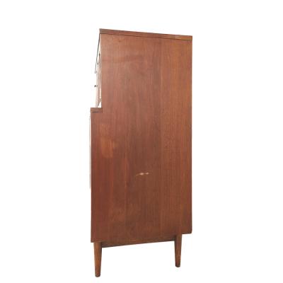 Merton Gershun Merton Gershun for American of Martinsville Mid Century X Inlay 9 Drawer Dresser
