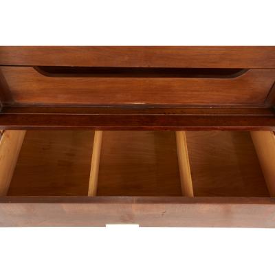 Merton Gershun Merton Gershun for American of Martinsville Mid Century X Inlay 9 Drawer Dresser