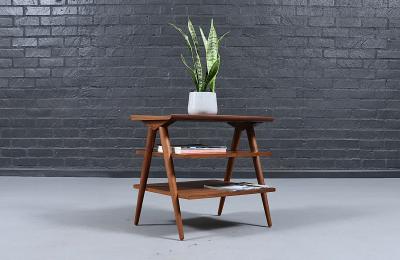 Merton Gershun Merton L Gershun Pyramid Tier Table w Steel Accent for American of M 