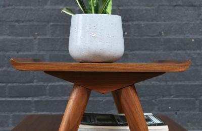 Merton Gershun Merton L Gershun Pyramid Tier Table w Steel Accent for American of M 