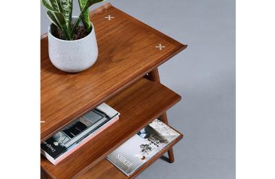 Merton Gershun Merton L Gershun Pyramid Tier Table w Steel Accent for American of M 