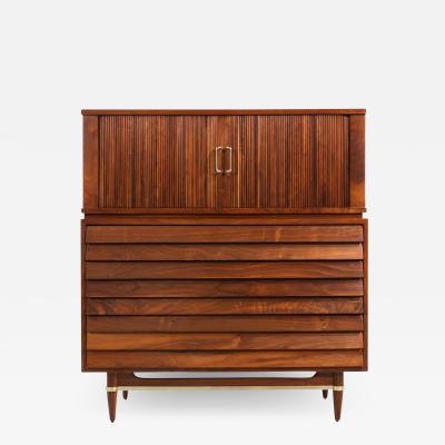 Merton Gershun Merton L Gershun Tambour Door Chest of Drawers by American of Martinsville