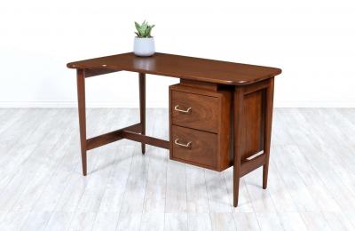 Merton Gershun Merton L Gershun Walnut Writing Desk for American of Martinsville