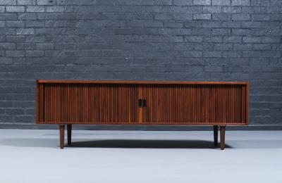 Merton L Gershun Low Tambour Door Credenza for Dillingham