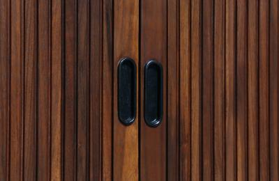 Merton L Gershun Low Tambour Door Credenza for Dillingham