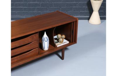 Merton L Gershun Low Tambour Door Credenza for Dillingham