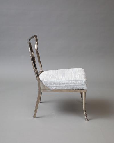 Metal Chair with Upholstered Seat