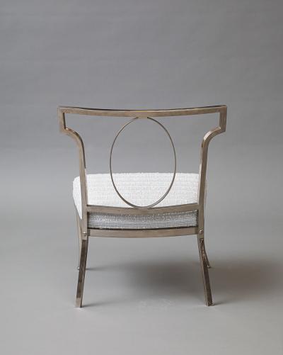 Metal Chair with Upholstered Seat