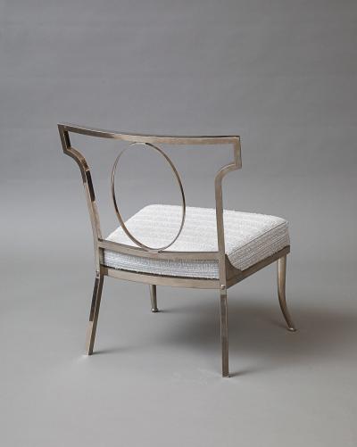 Metal Chair with Upholstered Seat