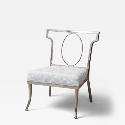 Metal Chair with Upholstered Seat