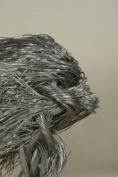 Metal Wire Abstract Sculpture