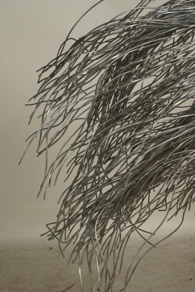 Metal Wire Abstract Sculpture
