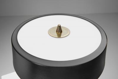 Metal and Wood Tripod Table Lamp Europe ca 1960s