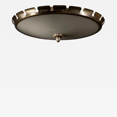 Metal and glass ceiling lamp