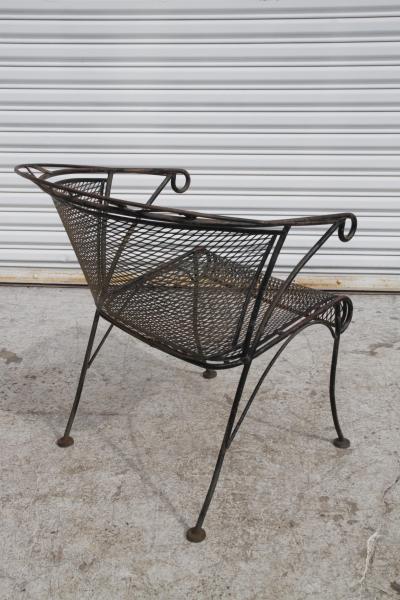 Metal patio table set