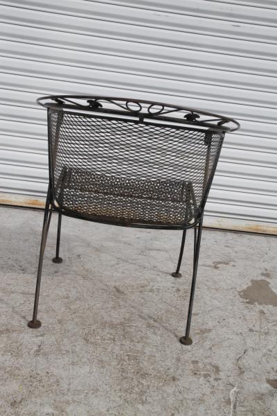 Metal patio table set